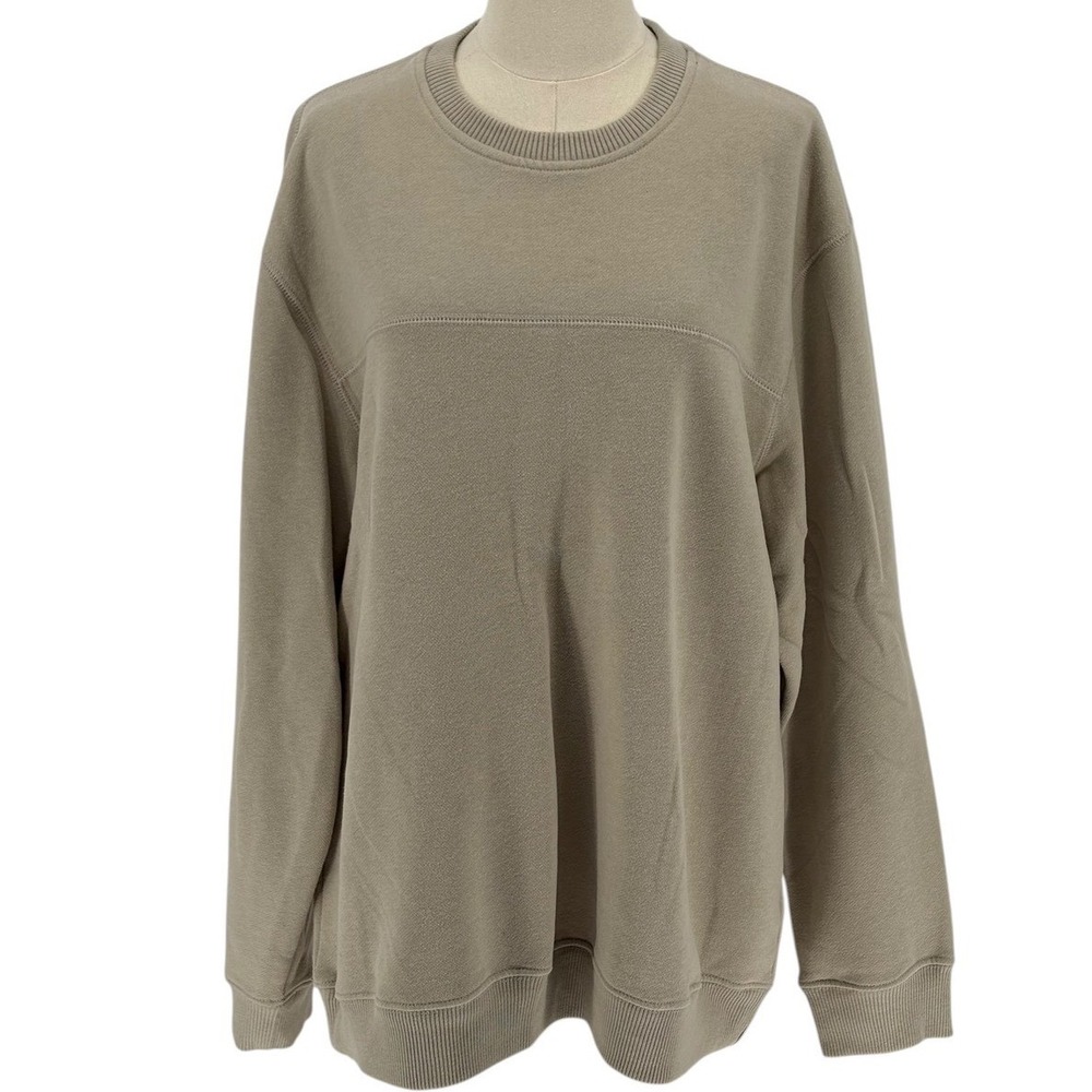ARROW USA 1851‎ Men's XL Beige Crew Neck Long Sleeve Sweatshirt Top